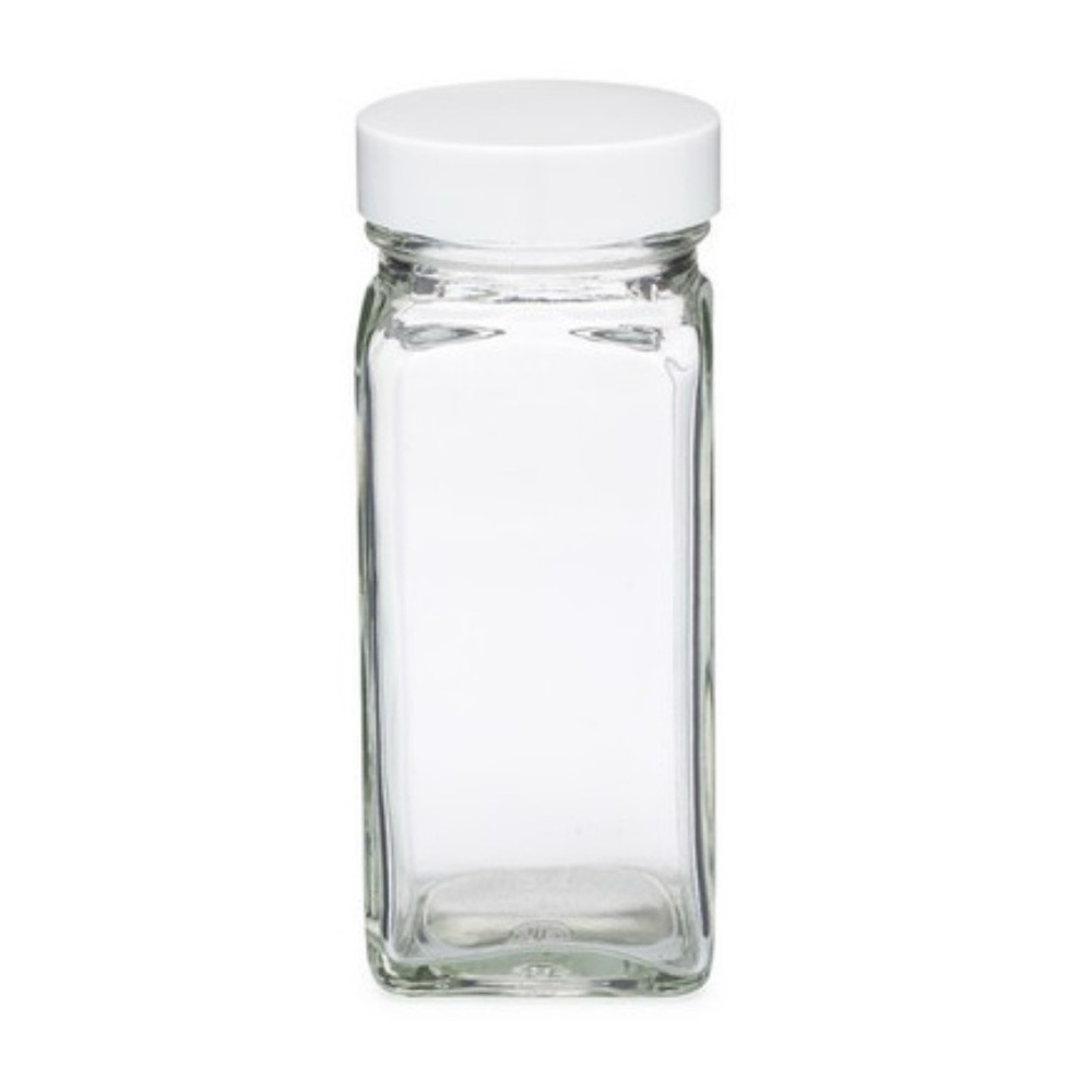 8 Spice Jars with Dual Pour & Sift Lids